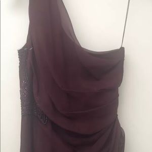 J. Mendel one shoulder Dress Purple NEW